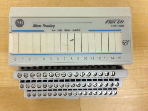 Allen Bradley Flex I/O 1794-IB16 With 1794-TB3/A