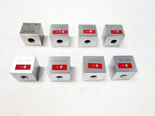 LOT OF EIGHT 20.988MM GAGE BLOCK 20.988 MILLIMETERS GAUGE