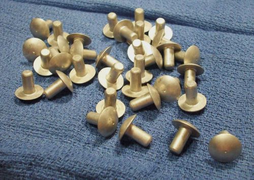 Solid aluminum alloy rivets 3/16&#034; x 3/8&#034; length 13/32 .468&#034; brazier head 100 pc for sale