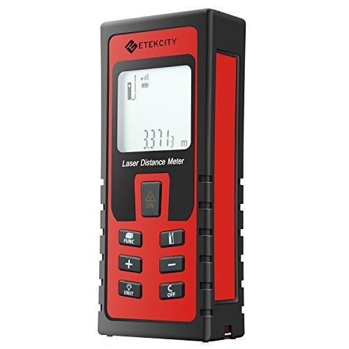 Etekcity Layout-Smart Class II Laser Distance Measurer, 262-Feet (Red)