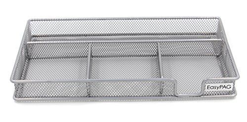 EasyPag EasyPAG Mesh Collection Desk Drawer Organizer Sliver