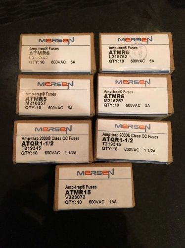 Ferraz Shawmut Mersen Fuse Lot ATMR15 ATQR112 ATMR5 ATMR6 NR