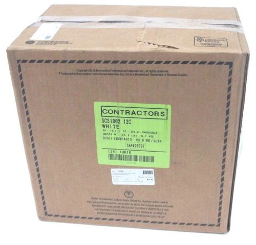 NEW GE SCS1000 CONTRACTORS SILICONE SEALANT WHITE, CASE OF 24, SCS1002 12C