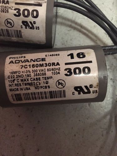 Philips Advance 16MFD 300V HPS Dry-film HID Capacitor 7C160M30RA 150W MH 2-3/4&#034;