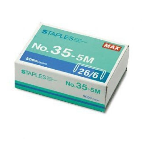 Max 35-5M Standard Staples for Flat Clinch Staplers HD-50 HD-50R HD-50F HD-50DF,