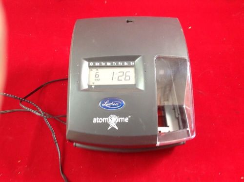 Lathem AtomicTime Model 1500E TimeClock No Key Tested Working