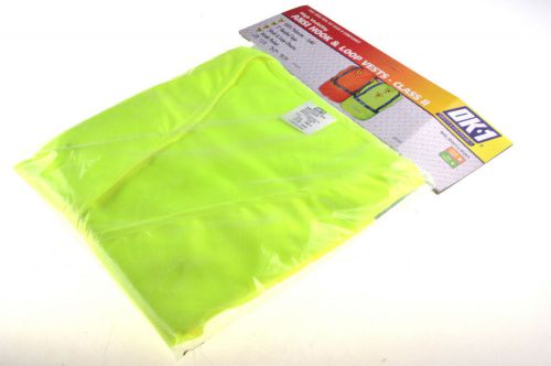 New OK-1 High Visibility ANSI Hook &amp; Loop Vests - Class II - L/XL (38&#034;- 46&#034;)