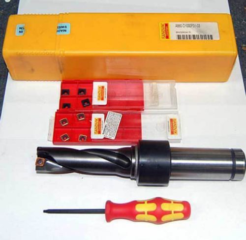 Sandvik 880 1&#034; x 3Dc CoroDrill Indexable Drill  Kit-Includes 20 Inserts