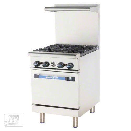 Turbo Air TAR-4, 24-Inch 4-Burner Gas Range, CSA