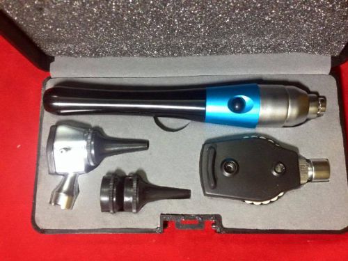 Fiber Optic Ophthalmoscope &amp; Otoscope Diagnostic Set with LED Light Bulb