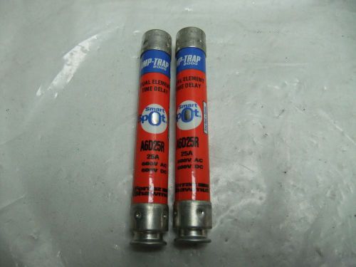 Lot of 2 Amp-Trap Fuses A6D25R