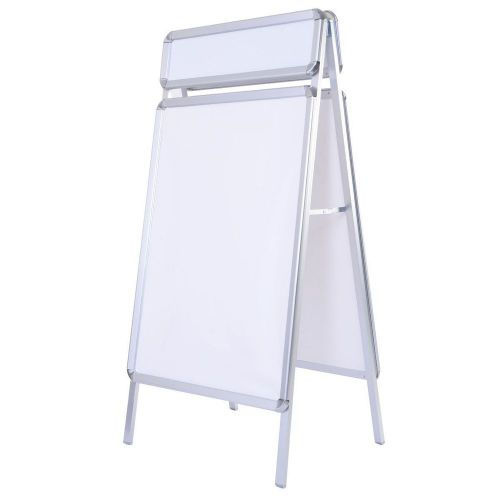 A-frame display snap board poster stand holder street business portable w/header for sale