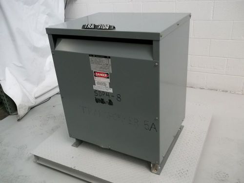 Square d 112.5 kva 3 phase pri 480 volt sec 208y/120 transformer (tra3104) for sale