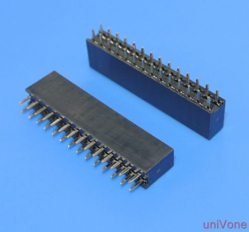 50pcs 2.54mm(.100&#034;) Female pin header 28pin 2x14pin dual row pcb receptacle