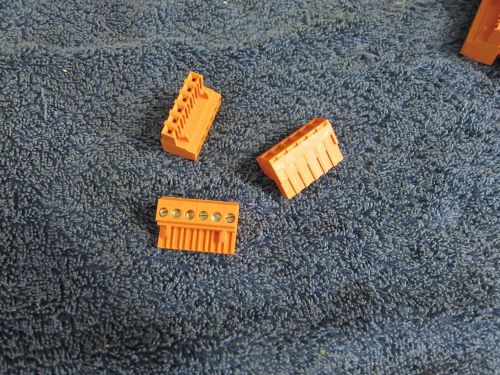 Weidmueller omnimate modular female plug 6 conductor (lot of 3) inv d1177 for sale