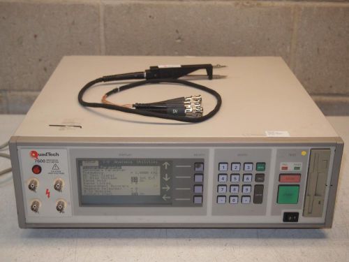 Quadtech 7600 Precision RLC Meter   Cal. 12/2/14