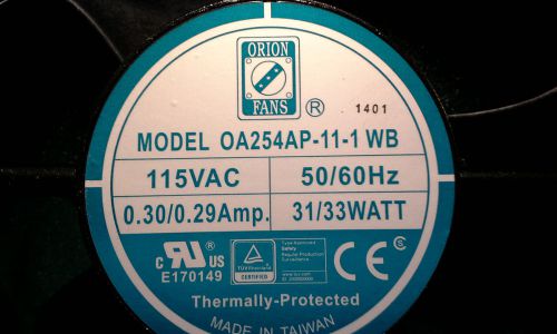 Orion fan OA254AP-11-1WB