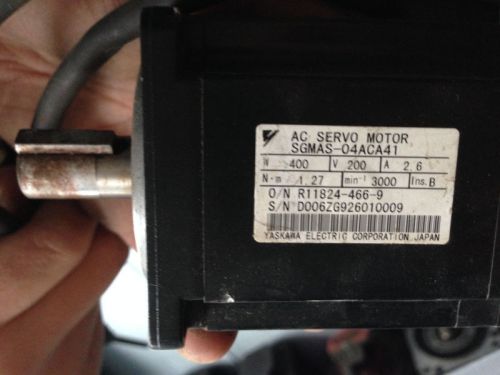 Used Yaskawa servo motor SGMAS-04ACA41 400W tested