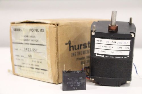 NIB Hurst KS 2432-547 Geared Reluctance Synchronous Motor K Series 60RPM 115V