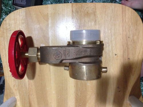 Dixon HGVW250F Brass Single Hydrant Gate Valve, 2-1/2&#034; NST female x NST male FV1