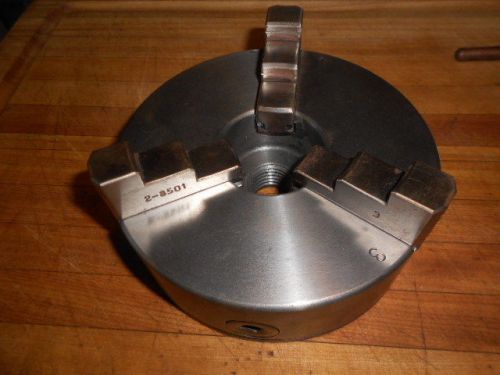 Delta Rockwell Milwaukee wood lathe 6&#034; scroll chuck 1X8 mounting