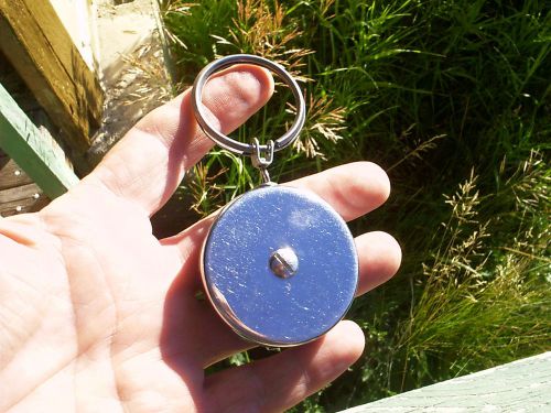 RETRACTABLE CHAIN  KEY -BAK LUMMIS MFG.CO. WATCH MAN  SECURITY GUARD KEY RING