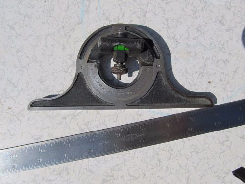 Vintage Brown &amp; Sharpe Machinist Tool Metal Protractor (Very Nice)