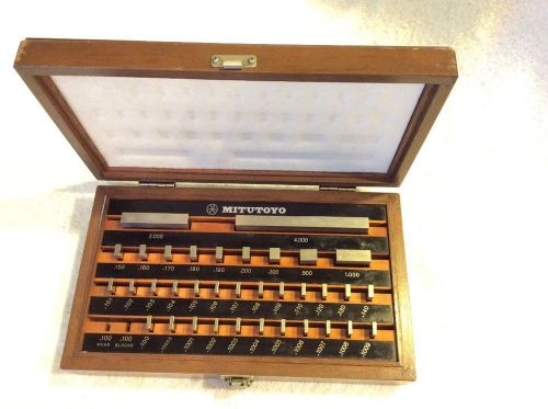 Mitutoyo Gauge Block Set  516-914  Set No BE1-35A+  Grade 2(A+)  Complete Set