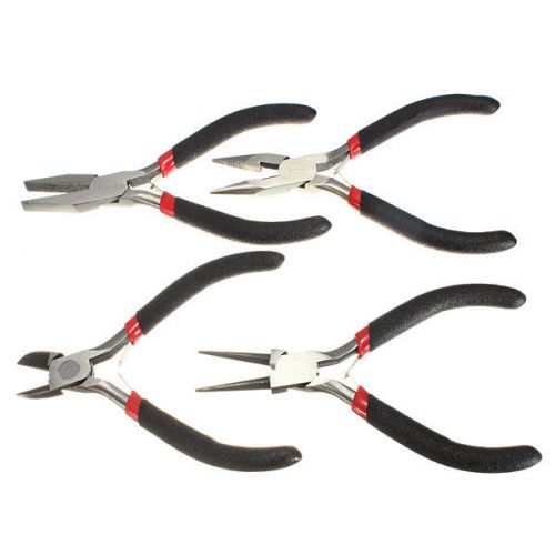 Mixed Needle Round Nose Pliers Tool Kit Jewelry Making Tool 4Pcs / 1 Set