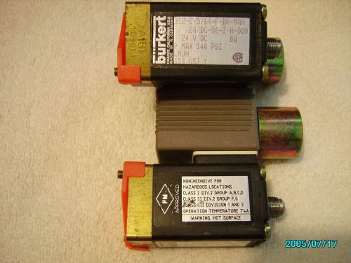 NEW BURKERT two  451 347H SOLENOID VALVE 140PSI 120/60HZ 312-C-5/64-F-BR-MAN