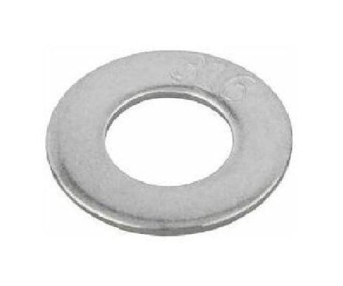 Steel Flat Washer, Zinc Plated Finish, ASME B18.22.1, 3/8&#034; Screw Size, 7/16&#034; ID,