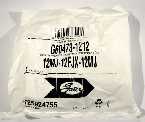 New Gates 12MJ-12FJX-12MJ Tee Adapter P/N: G60473-1212