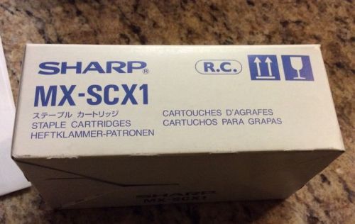 STAPLE CARTRIDGE SHARP MX-SCX1 BOX OF 3 CARTRIDGES - FREE SHIPPING