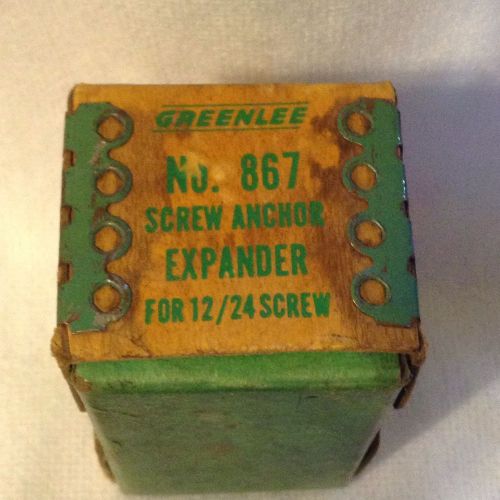 Greenlee no.867 screw anchor expander for 12/24 screw new! for sale