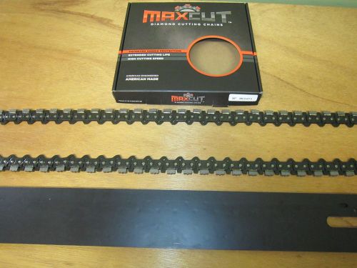 20&#034; diamond chain &amp; guide bar - fits ics 880f4 / 853 hydraulic concrete chainsaw for sale