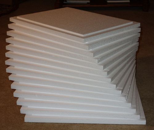 FOAM POLYETHYLENE PLANKS WHITE SHEETS 19&#034; X 15&#034; X 1&#034; DENSITY 1.7 PCF (QTY 14 LOT