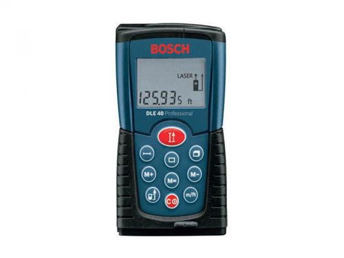 BOSCH DLE 40 LASER DISTANCE MEASURE 40 MTR RANGE FINDER WITH CASE &amp; BATTERIES