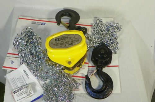 NEW OZ Lifting Products 5 Ton 10ft Lift 050-10CHOP Hand Chain Hoist 10000 lbs.