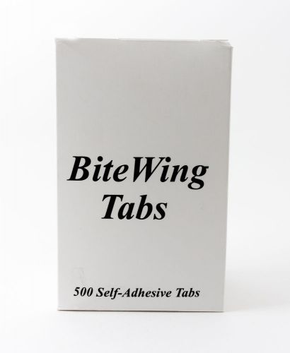 DENTAL X-RAY BITE WING BITE-WING TABS SELF-ADHESIVE STICK-ON 500/BOX