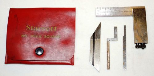 Starrett No. 453-E Inch Reading Diemakers Square 1/32 &amp; 1/64 Grad Head 4 Blades