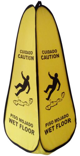 Caution wet floor cone 36&#034; tall 4 sided for sale