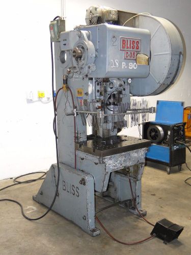 Bliss C35 obi punch press 35 ton machine brake shear bend etc