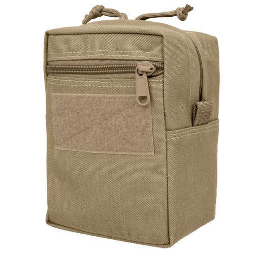 Maxpedition 0241K Velcro MOLLE/PALS Khaki Vertical GP Pouch 7&#034; x 5&#034; x 4&#034;