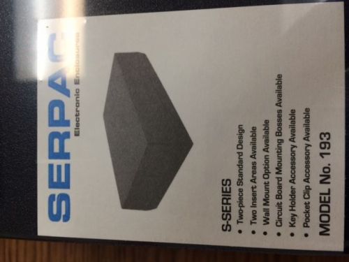Serpac electronic enclosures 193-bk 9.5&#034; x 6.3&#034; x 2.5&#034; for sale