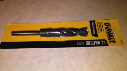 DeWALT DW1625 3/4&#034; Reduced Shank Black Oxide Drill Bit - 3/8&#034; Shank