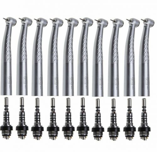 10x dental fiber optic turbine high speed handpiece w/ 6h quick coupler fit kavo for sale