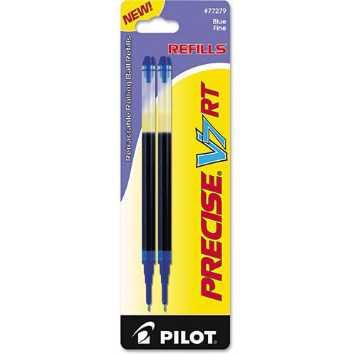 Refill for Precise V7 RT Rolling Ball, Fine, Blue Ink, 2/Pack