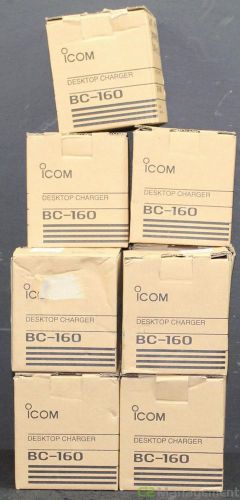 Lot of 11 icom bc-160 desktop chargers u.s and european plugs for sale