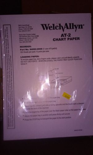 Welch Allyn Genuine 94002-0000  AT-2 EKG/ECG Paper -- 150 sheets/Pack NEW