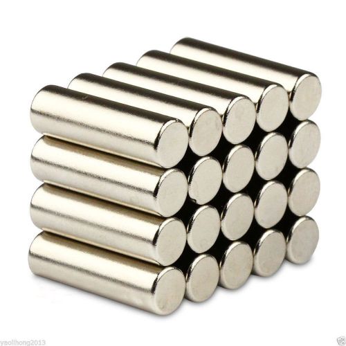 20pcs 6 mm x 20 mm Round Cylinder Magnets Rare Earth Neodymium N50 Magnets
